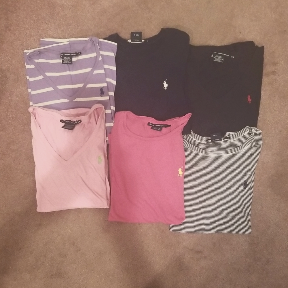 6 Ralph Lauren Sport T-shirts